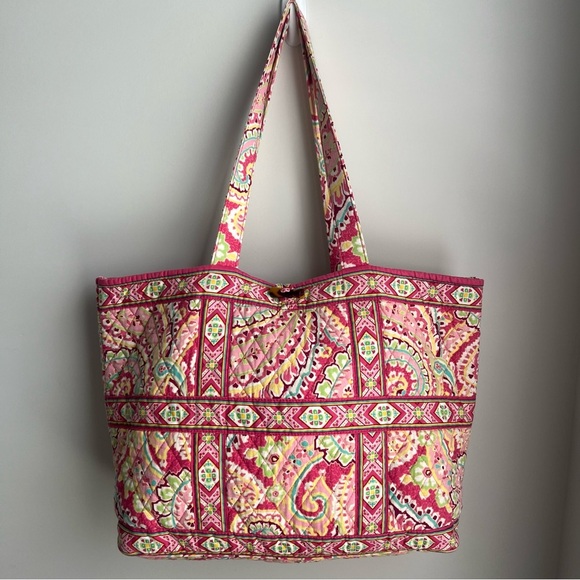 Vera Bradley Capri Melon Handbag Tote - Picture 1 of 12
